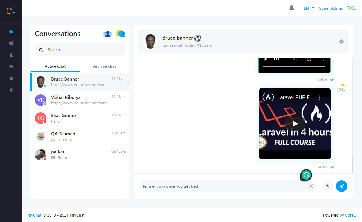 Motorsoft Chat Features